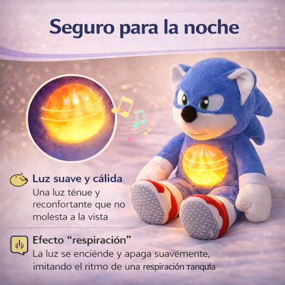 Peluche que respira con luz suave para dormir